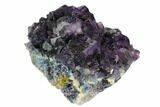 Purple Cubic Fluorite Crystal Cluster - China #128806-2
